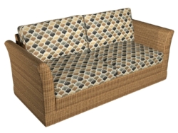 4632 Driftwood fabric upholstered on furniture scene