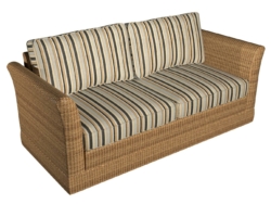 4633 Driftwood Stripe fabric upholstered on furniture scene