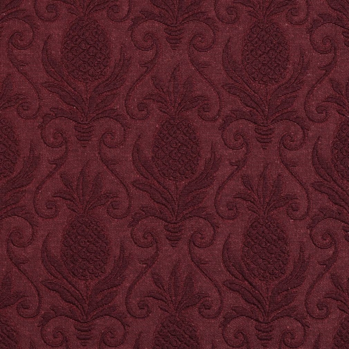 5518 Wine/Pineapple upholstery fabric by the yard full size image