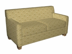 5542 Sage/Cameo fabric upholstered on furniture scene