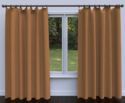5609 Cashew/Classic drapery fabric on window treatments
