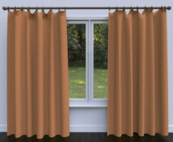 5613 Coral/Classic drapery fabric on window treatments