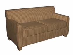 5654 Toffee/Oxford fabric upholstered on furniture scene