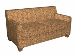5712 Tiki Phoenix fabric upholstered on furniture scene