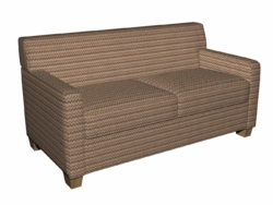 5723 Canyon Flame fabric upholstered on furniture scene