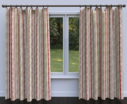 5751 Fantasia Stripe drapery fabric on window treatments
