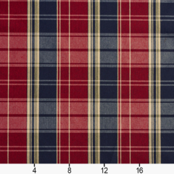 Image of 5801 Port Plaid showing scale of fabric