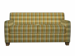 5808 Spring Plaid fabric upholstered on furniture scene