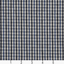 Image of 5819 Cobalt Check showing scale of fabric