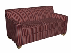 5821 Port Stripe fabric upholstered on furniture scene