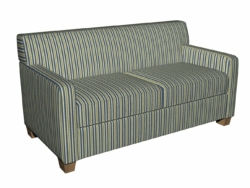 5823 Laguna Stripe fabric upholstered on furniture scene