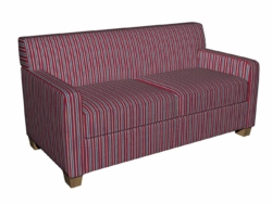 5824 Patriot Stripe fabric upholstered on furniture scene