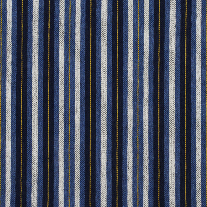 5829 Cobalt Stripe upholstery fabric by the yard full size image