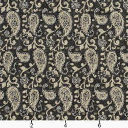 Image of 5840 Sterling Paisley showing scale of fabric