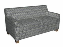 5843 Laguna Paisley fabric upholstered on furniture scene