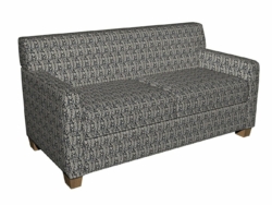 5845 Onyx Paisley fabric upholstered on furniture scene