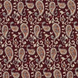 5846 Spice Paisley upholstery fabric by the yard full size image