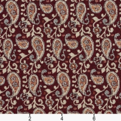 Image of 5846 Spice Paisley showing scale of fabric