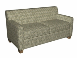 5848 Spring Paisley fabric upholstered on furniture scene