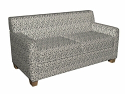 5865 Onyx Vine fabric upholstered on furniture scene