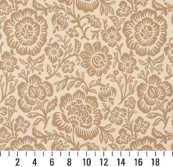 Image of 6401 Cream Floral showing scale of fabric