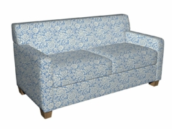 6404 Wedgewood Floral fabric upholstered on furniture scene