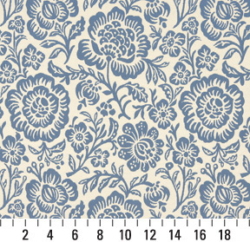Image of 6404 Wedgewood Floral showing scale of fabric
