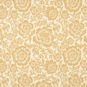 6406 Saffron Floral upholstery fabric by the yard full size image