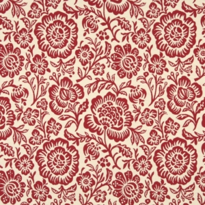 6408 Garnet Floral upholstery fabric by the yard full size image