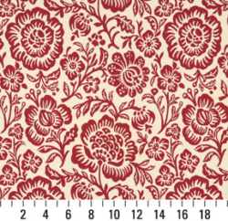 Image of 6408 Garnet Floral showing scale of fabric
