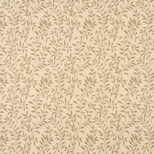 6411 Cream Leaf upholstery fabric by the yard full size image