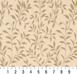 Image of 6411 Cream Leaf showing scale of fabric