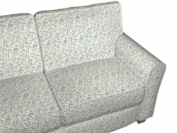 6414 Wedgewood Leaf fabric upholstered on furniture scene