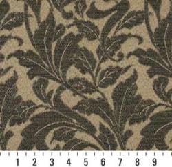 Image of 6607 Cafe/Leaf showing scale of fabric