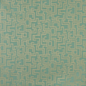 6632 Seafoam/Geometric Outdoor upholstery fabric by the yard full size image