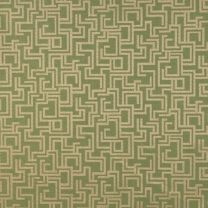 6634 Fern/Geometric Outdoor upholstery fabric by the yard full size image