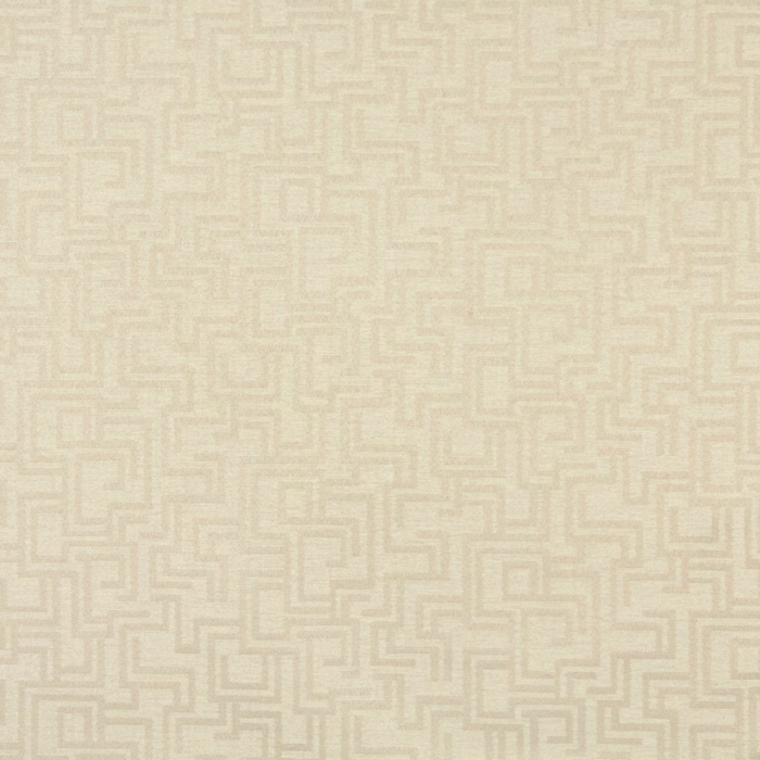 6637 Ivory/Geometric Outdoor upholstery fabric by the yard full size image