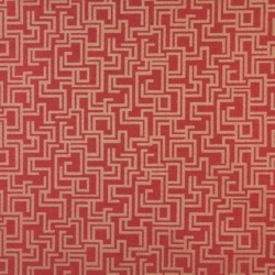 6638 Ruby/Geometric Outdoor upholstery fabric by the yard full size image