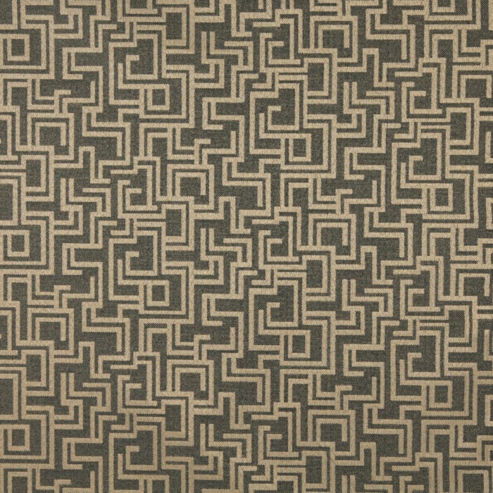 6639 Cafe/Geometric Outdoor upholstery fabric by the yard full size image
