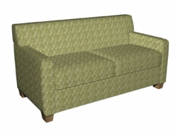 6709 Ivy/Leaf fabric upholstered on furniture scene