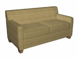 6870 Cypress/Cosmo fabric upholstered on furniture scene