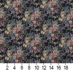Image of 6927 Ebony Rose showing scale of fabric