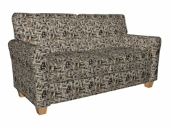 8518 Curry/Abstract fabric upholstered on furniture scene