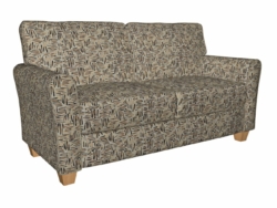 8533 Curry/Tally fabric upholstered on furniture scene