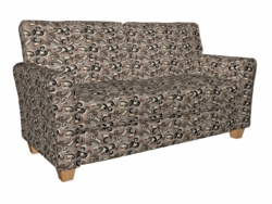 8540 Bronze/Flutter fabric upholstered on furniture scene