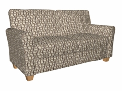 8541 Harvest/Maze fabric upholstered on furniture scene