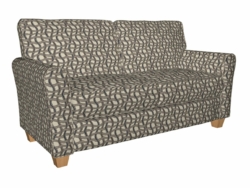 8542 Royal/Maze fabric upholstered on furniture scene
