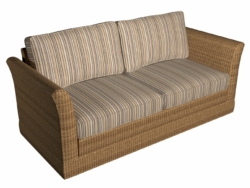 9552 Dune fabric upholstered on furniture scene