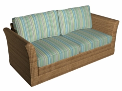 9553 Meadow fabric upholstered on furniture scene