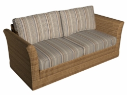 9555 Earth fabric upholstered on furniture scene